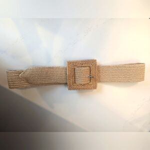 Raffia Wrapped Stretch Belt from Anthropologie